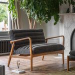 Datsun Boucle 2 Seat Sofa | Charcoal