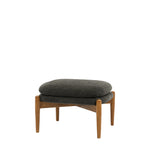Datsun Boucle Footstool | Charcoal