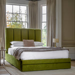 Denton Padded Bed Frame | Olive
