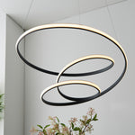 Dune Spiral Pendant Light | Black