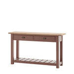 Eton Farmhouse 2 Drawer Console Table | Clay