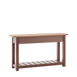 Eton Farmhouse 2 Drawer Console Table | Clay