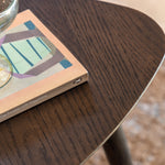 Hatfield Triangular Side Table | Smoked Oak