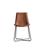 Hawking Vegan Leather Chairs | Brown | Set of 2