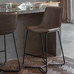 Hawking Vegan Leather Stools | Ember | Set of 2