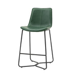 Hawking Vegan Leather Stools | Green | Set of 2