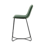 Hawking Vegan Leather Stools | Green | Set of 2