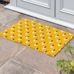 Ikat Coir Doormat | Ochre | 90cm