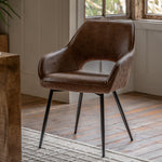 Ivorra Arch Dining Chairs | Brown | Set of 2