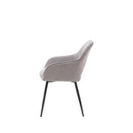 Ivorra Arch Curve Dining Chairs | Grey | Set of 2