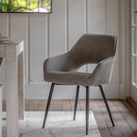 Ivorra Arch Curve Dining Chairs | Grey | Set of 2