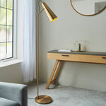 Karna Floor Lamp | Antique Brass