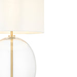 Kelda Oval Table Lamp | Vintage White
