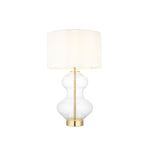 Kelda Hourglass Table Lamp | Vintage White