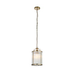 Lambeth Ribbed Pendant Light | Antique Brass | Small