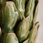 Layered Leaf Table Lamp Base | Dark Olive | Large