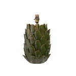 Layered Leaf Table Lamp Base | Dark Olive | Large