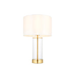 Lessina Glass Table Lamp | Brass/Vintage White | Medium