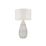 Livia Table Lamp | Vintage White/Silver Mercury