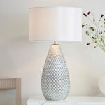Livia Table Lamp | Vintage White/Silver Mercury