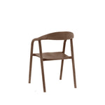 Madrid Mid-Century Scandi Dining Chairs | Walnut | Set of 2