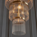 Marietta Grand 21 Pendant Light | Antique Brass