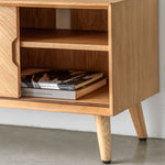 Milano Chevron Media Unit | Oak
