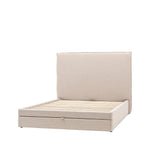Naunton Fabric Bed with Drawer | Natural