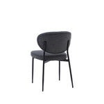 Oppo Oval Dining Chairs | Charcoal | Set of 2