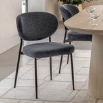 Oppo Oval Dining Chairs | Charcoal | Set of 2