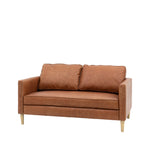Osborne 2 Seat Leather Sofa | Vintage Brown