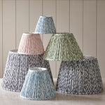 Pleated Fabric Leaf Shade | Pearl Grey