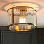 Ridgeton 1 Bulb Ceiling Light | Antique Brass