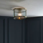 Ridgeton 1 Bulb Ceiling Light | Antique Brass