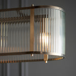 Ridgeton 4 Bulb Pendant Light Fitting | Antique Brass