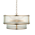 Ridgeton 5 Bulb Pendant Light Fitting | Antique Brass