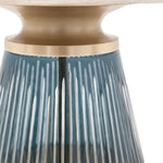 Seville Fluted Marble Top Coffee Table | Blue