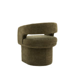 Sloane Curve Boucle Dining Chair | Green