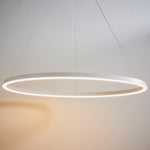 Staten Circle Pendant Light | Matt White