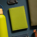Men's Vegan Leather Passport Holder | Moss Green