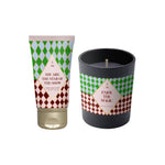 'It's Your Time To Shine' Festive Ribbon Tied Gift Bag | Candle & Body Lotion Set | Warm Amber & Tiare Flower