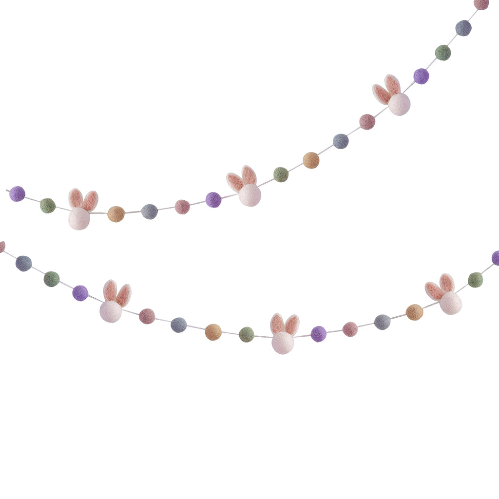 Ginger Ray | Felt Easter Bunny & Pom Pom Garland – About Living