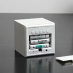 LED Cube Click Clock | White