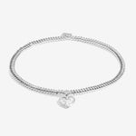 Laboratory Grown Diamond A Little 'Wonderful Daughter' Bracelet | Silver Plated