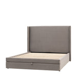 Halstead Bed Frame with Drawer | Taupe