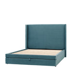 Halstead Bed Frame with Drawer | Atlantic Blue