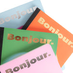 A5 'Bonjour' Notebook | Pink