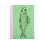 A5 Lined 'Random Notes' Pisces Notebook | Green