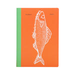 A5 Lined 'Random Notes' Pisces Notebook | Orange