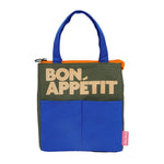 'Bon Appetit' Lunch Bag | Blue